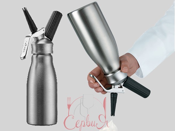 Сифон для сливок 0,5л WHIPcreamer INOX Kayser от +1°С до +70°С 4051