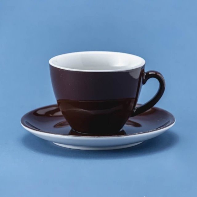 Чашка с блюдцем 300мл Barista коричневый 81223305