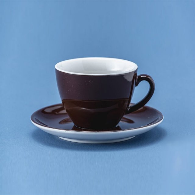Чашка с блюдцем 200мл Barista коричневый 81223308