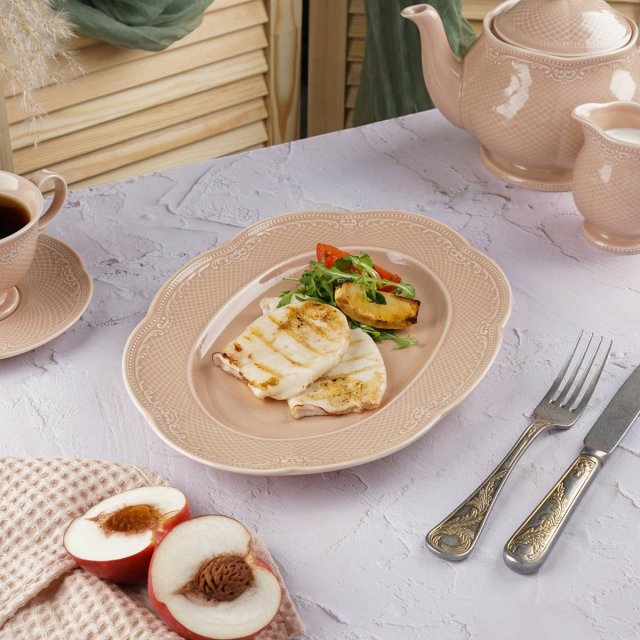 Блюдо овальное 30см Aristocrat Peach Tea