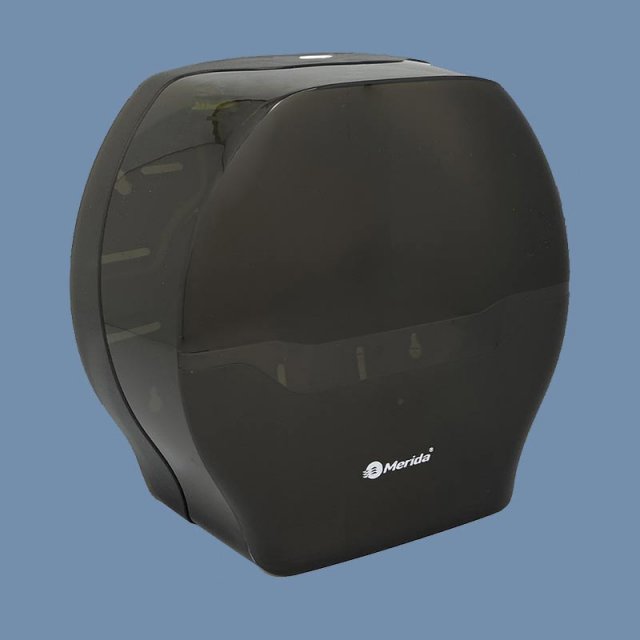 Диспенсер для туалетной бумаги в рулонах чёрный Merida Harmony Black Maxi BHC101