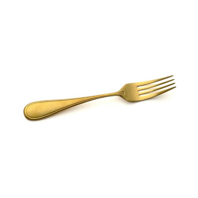 Вилка десертная 18/10 19,2см 4мм Contour Vintage Gold Comas 5788