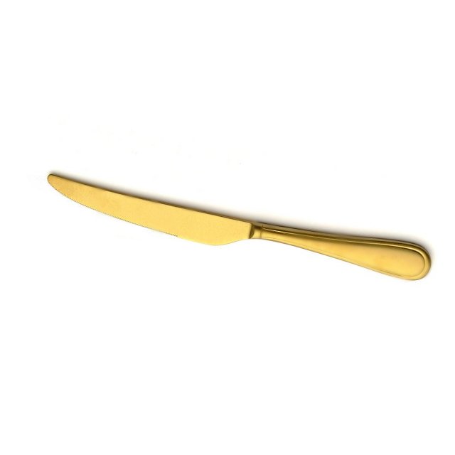 Нож столовый 18/10 23,8см 4мм Contour Vintage Gold Comas 5783
