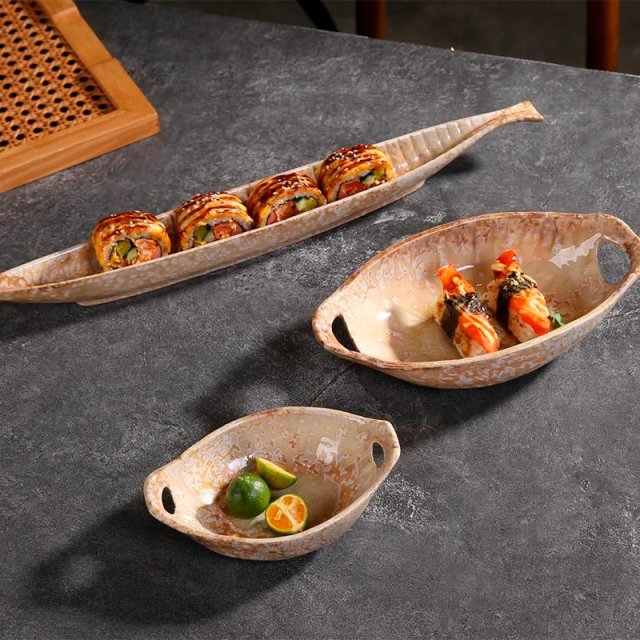 Салатник 24х13х5,5см 210мл с ушками песочный керамика Frutti di Mare 81221997