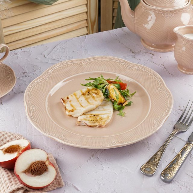 Тарелка мелкая d30см Aristocrat Peach Tea