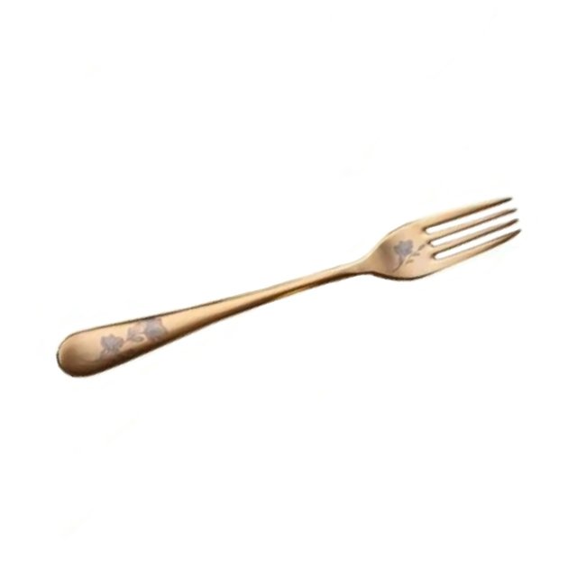 Вилка столовая 18/10 21см Epsilon Matt Gold 24k Flower Narin 202208