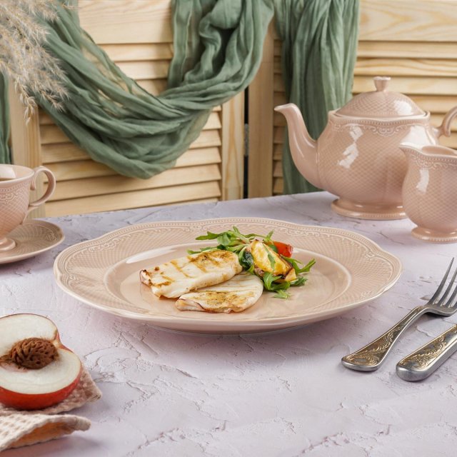 Тарелка мелкая d30см Aristocrat Peach Tea