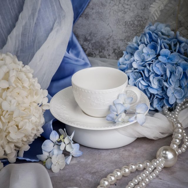 Чашка 90мл 8,7x6,8см h6,6см фарфор Primavera Casa DIF Fortuna CDF PR12