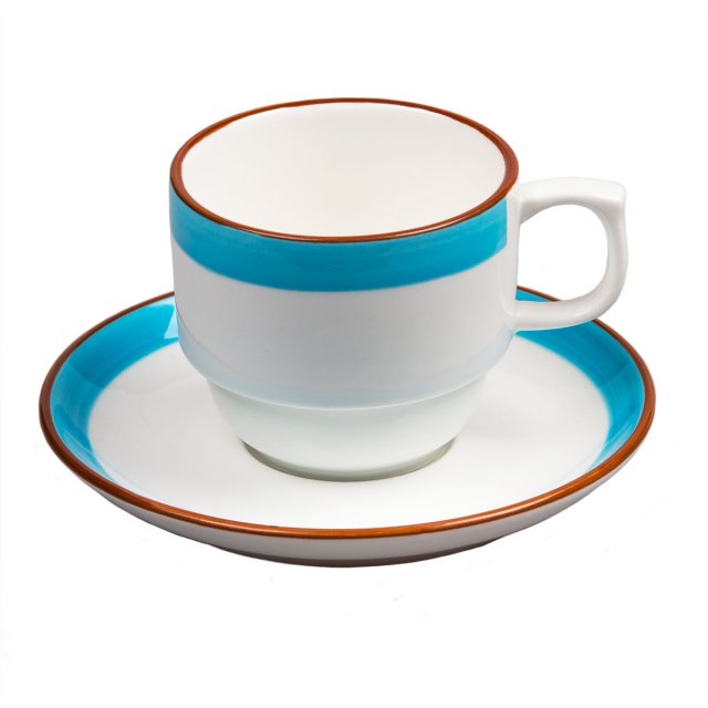 Чашка с блюдцем 180мл Blue Rim-Kids 81229055